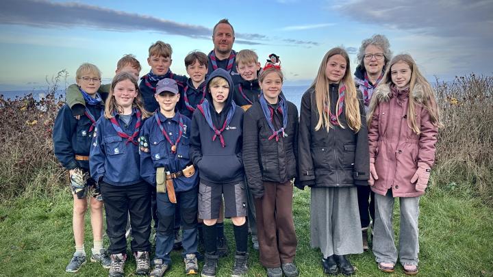 Junior-spejderne på juletur 2025